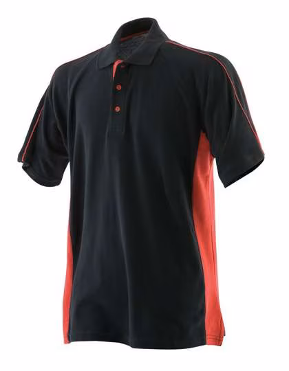 Finden+Hales Sport Polo with Contrast Stripes, Navy/White S, FH322