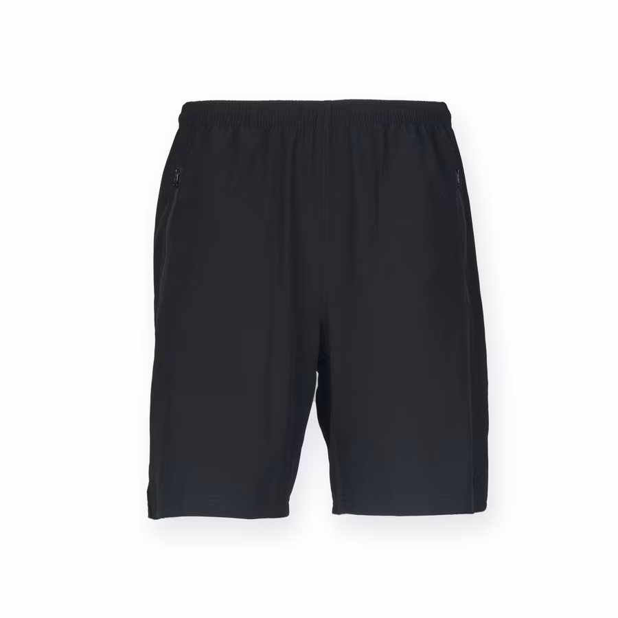 Finden+Hales Pantaloncini Sportivi Stretch per Adulti, Black S, FH817