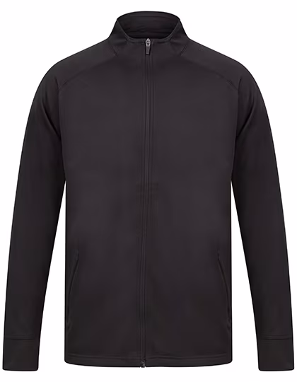 Strick-Trainingsjacke mit Reißverschluss
