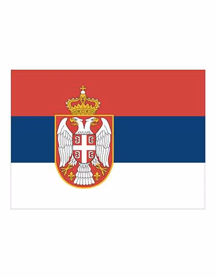 Printwear Flag Serbia 90x150 cm Polyester, Serbia 90 x 150 cm, FLAGERS