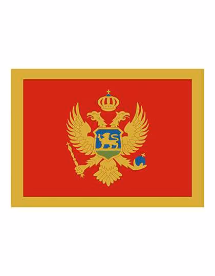 Printwear Drapeau Monténégro 90x150 cm Polyester, Montenegro 90 x 150 cm, FLAGME