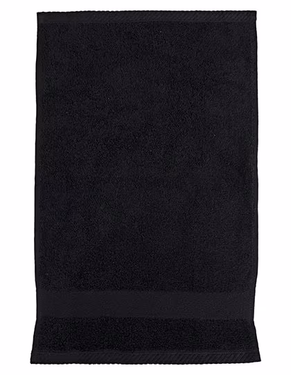 Fair Towel Serviette d'Invité Coton Bio 30x50 cm, Black 30 x 50 cm, FT100GN
