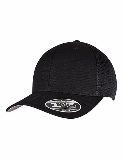 Flexfit 110 Mesh Cap mit Snapback, Black One Size, FX110M