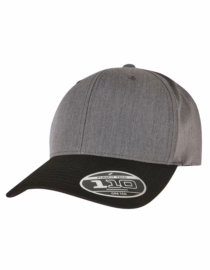 FLEXFIT Melange Mix Cap mit verstellbarem Rückengurt, Dark Grey/Black One Size, FX110MM