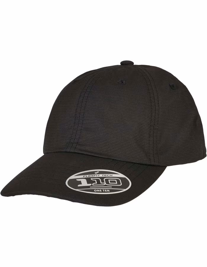 FLEXFIT Packbare Alpha Cap mit geschwungenem Visier, Black One Size, FX110PA