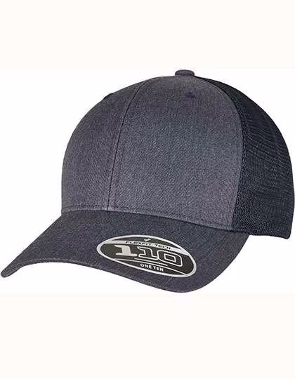 Flexfit Casquette Trucker Melange avec Mesh, Heather Navy One Size, FX110PT