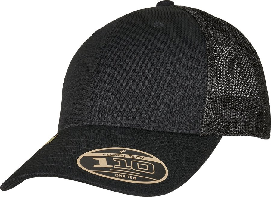 FLEXFIT Recycelte Trucker Cap mit Mesh-Rückseite, Black One Size, FX110RA
