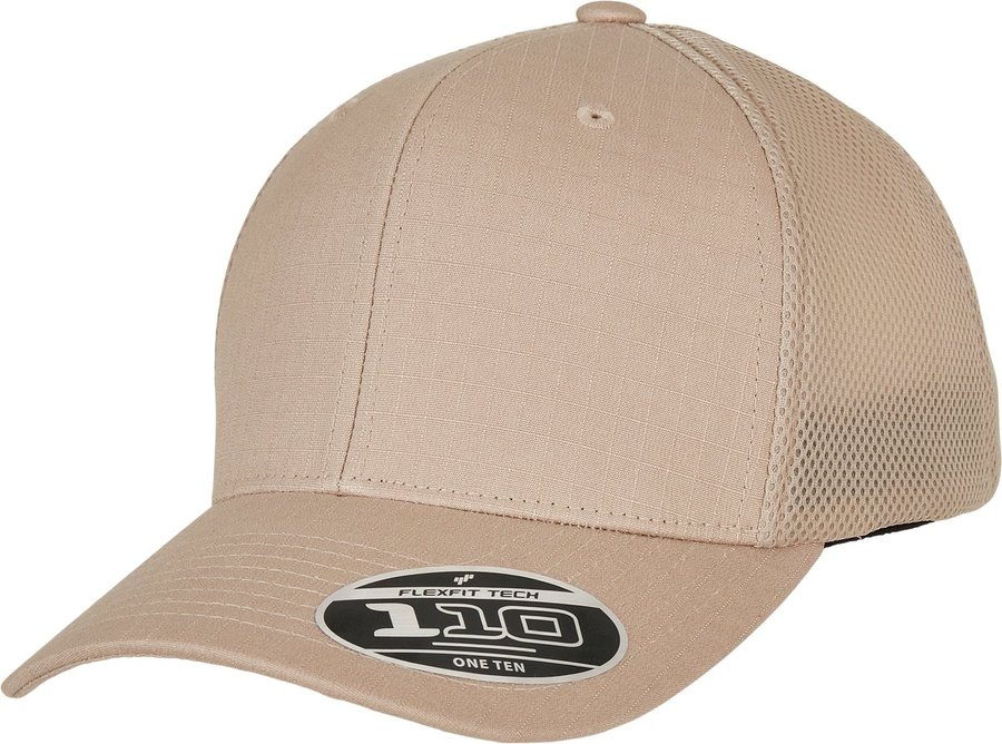 FLEXFIT Ripstop Mesh Cap mit Schnappverschluss, Black One Size, FX110RM