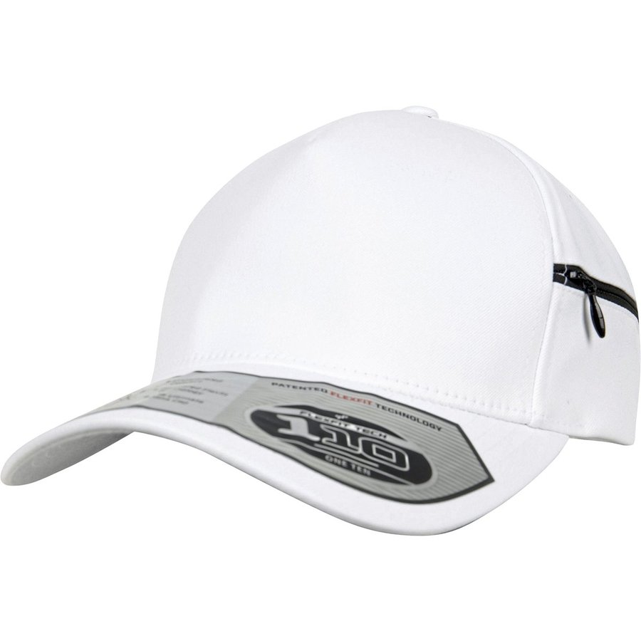 Flexfit Pocket Cap mit Reißverschluss, Black One Size, FX110ZP