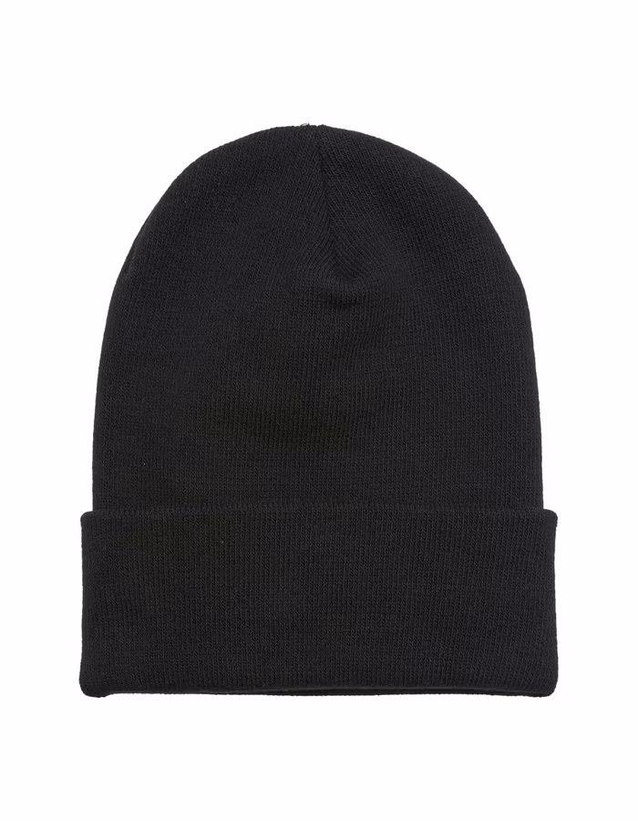 FLEXFIT Lange Beanie aus Bio-Baumwolle schwarz, Black One Size, FX1501OC