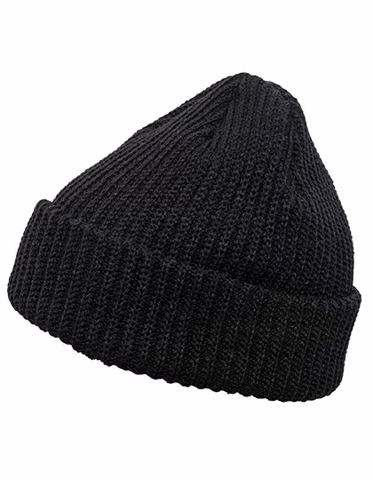 FLEXFIT Ripp-Strick Beanie für Fisherman Look, Black One Size, FX1502RB