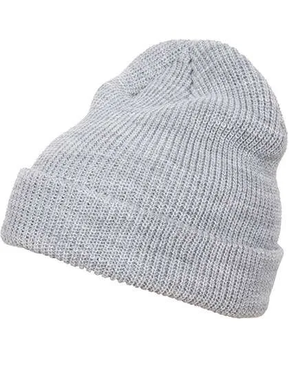 FLEXFIT Beanie Lavorato a Maglia Extra Lungo in Acrilico, Heather Grey One Size, FX1545K