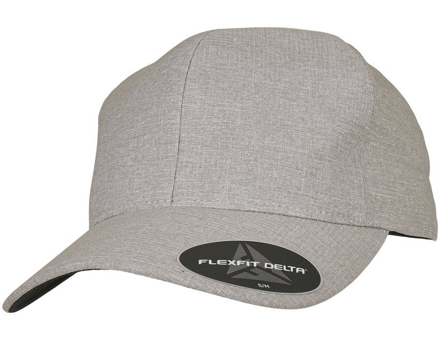 Flexfit Delta Carbon Cap mit Visor, Melange Charcoal L/XL, FX180M
