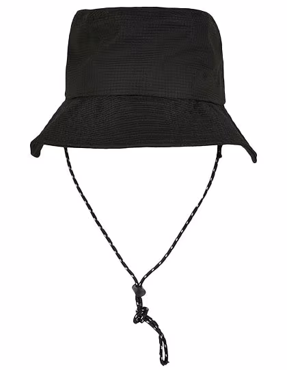 FLEXFIT Verstellbarer Flexfit Bucket Hat schwarz, Black One Size, FX5003AB
