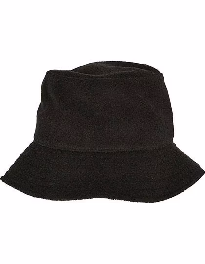 FLEXFIT Frottee Bucket Hat in Schwarz, Black One Size, FX5003FB