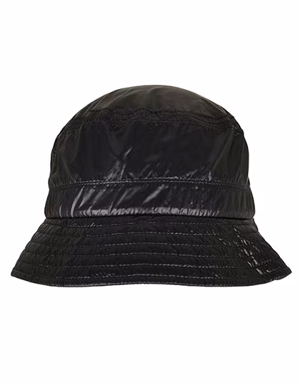 FLEXFIT Leichter Nylon Bucket Hat mit Krempe, Black One Size, FX5003LN