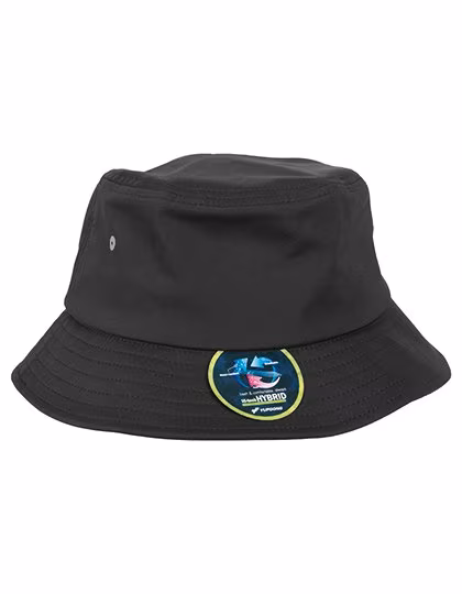 FLEXFIT Bob Nylon avec Technologie Hybride, Black One Size, FX5003N