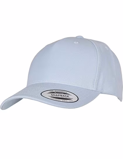 FLEXFIT 5-Panel Snapback Cap with Curved Visor, Maroon One Size, FX5789M