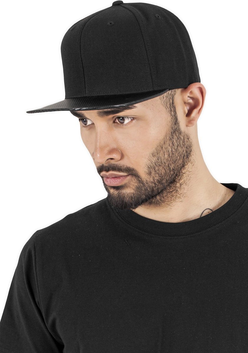 FLEXFIT Snapback Carbon con custodia rigida, Black/Carbon One Size, FX6089CA