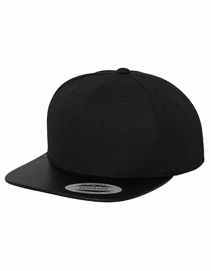 FLEXFIT Carbon Snapback mit Hartschalenetui, Black/Carbon One Size, FX6089CA