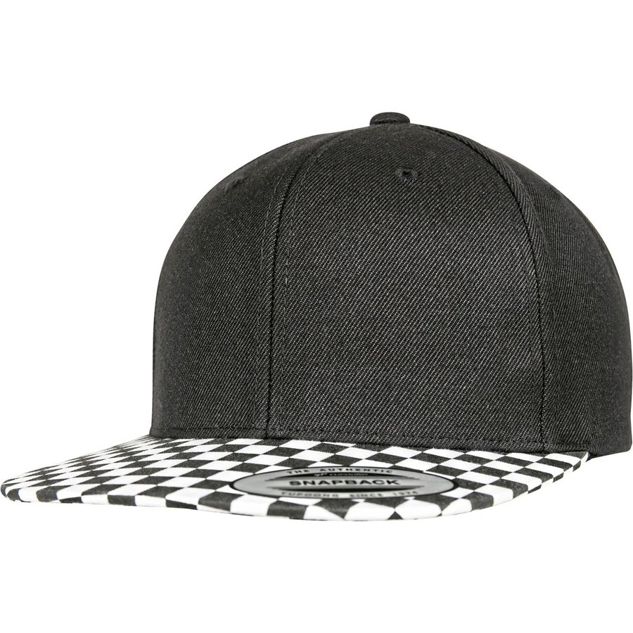 Flexfit Cappellino Snapback a scacchi, Black/White One Size, FX6089CB