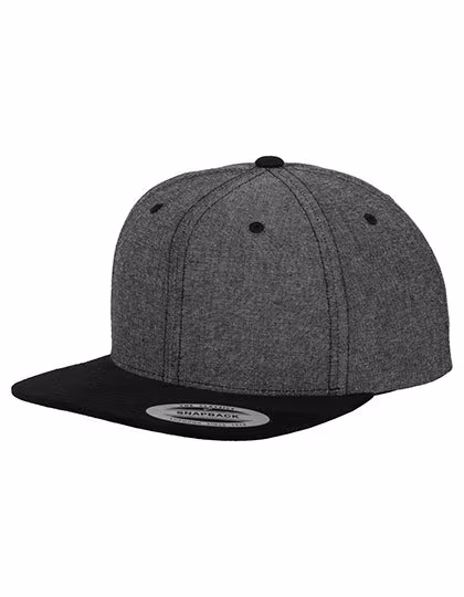 FLEXFIT Chambray-Suede Snapback Cap mit Wildleder-Imitat, Black/Black One Size, FX6089CH
