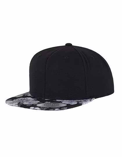 FLEXFIT Casquette Snapback Roses en Mélange de Laine, Black/Red (Roses) One Size, FX6089R