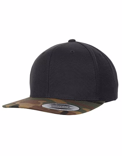 FLEXFIT 2-Tone Camo Snapback Cap con Chiusura Regolabile, Green Camo/Black One Size, FX6089TC