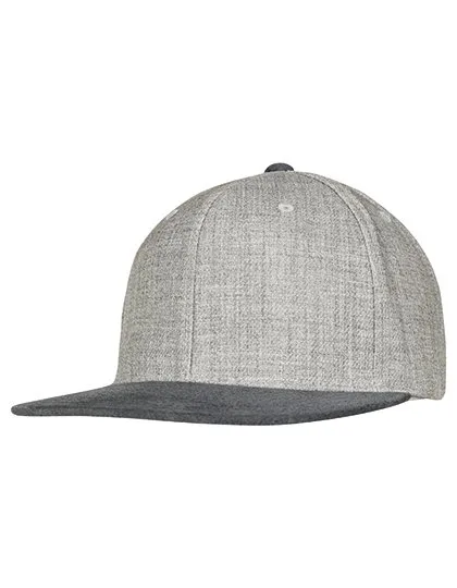 FLEXFIT Melange Velour Snapback Cap mit Anpassung, Grey/Grey One Size, FX6089VM