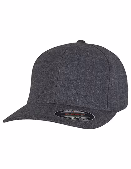 Feinmelange Flexfit Cap mit 6 Panels