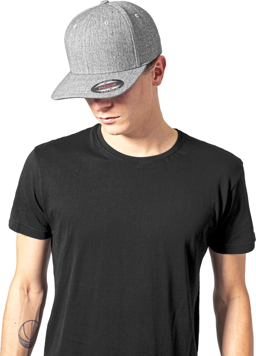 FLEXFIT Sportliche 6-Panel-Cap mit Flexfit, Heather Grey L/XL, FX6277PS