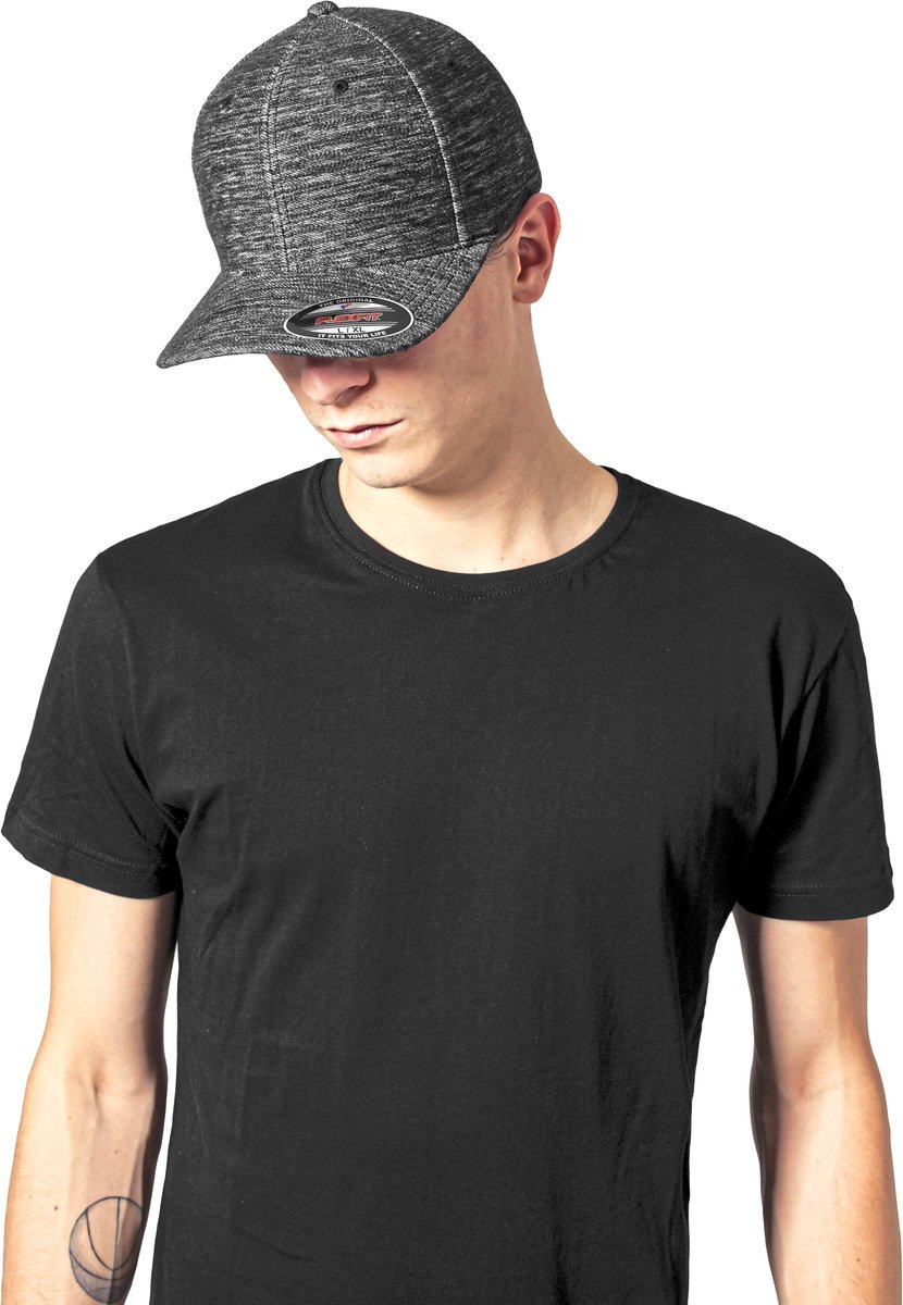 FLEXFIT Twill Knit Flexfit Kappe mit 6 Panels, Grey L/XL, FX6277TK