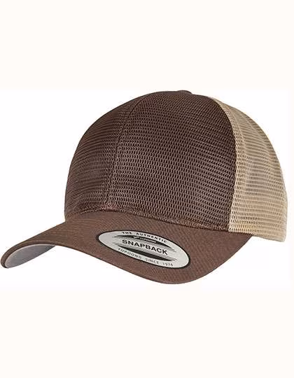 FLEXFIT Casquette 360° Omnimesh Bicolore Marine/Marron, Brown/Khaki One Size, FX6360T