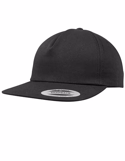 FLEXFIT Unstrukturierte 5-Panel Snapback Cap, Black One Size, FX6502