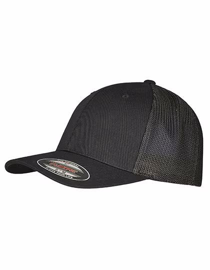 FLEXFIT Recycled Mesh Trucker Cap Cotton, Black/Black L/XL, FX6511RM