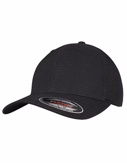 FLEXFIT Hydro-Grid Stretch Cap in Schwarz/Grau, Grey L/XL, FX6587