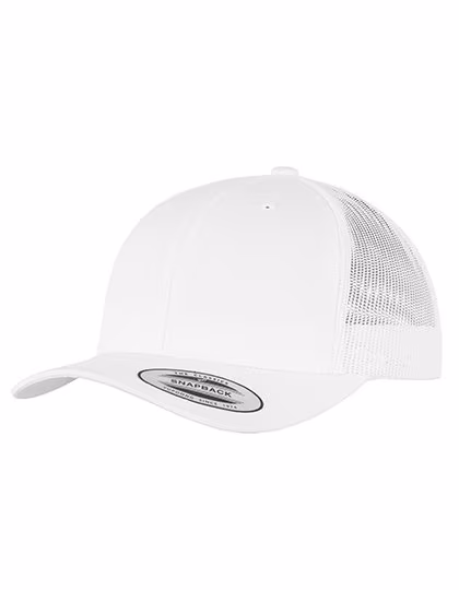 FLEXFIT Casquette Trucker Rétro avec Design Mesh, White Kids, FX6606