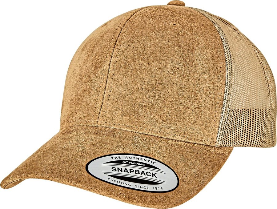 FLEXFIT Wildleder Trucker Cap mit Mesh, Black One Size, FX6606SU