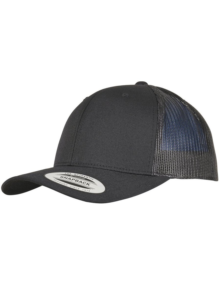 FLEXFIT Cappellino Trucker in poliestere riciclato, Black One Size, FX6606TR