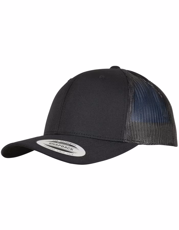 FLEXFIT Trucker Cap made of Recycled Polyester, Black One Size, FX6606TR