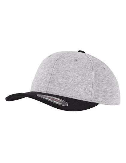 Flexfit Double Jersey Cap with Contrast Colours, Grey/Black L/XL, FX6778T