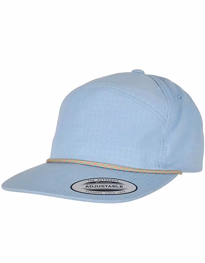 FLEXFIT Color Braid Jockey Cap with Flexfit Closure, Light Blue One Size, FX7005CB