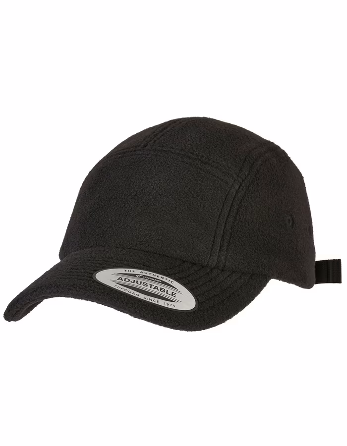 FLEXFIT Polar Fleece Jockey Cap mit Anpassungsverschluss, Black One Size, FX7005PF