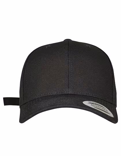 FlexFit 6-Panel Cap with Metal Buckle, Black One Size, FX7708MS