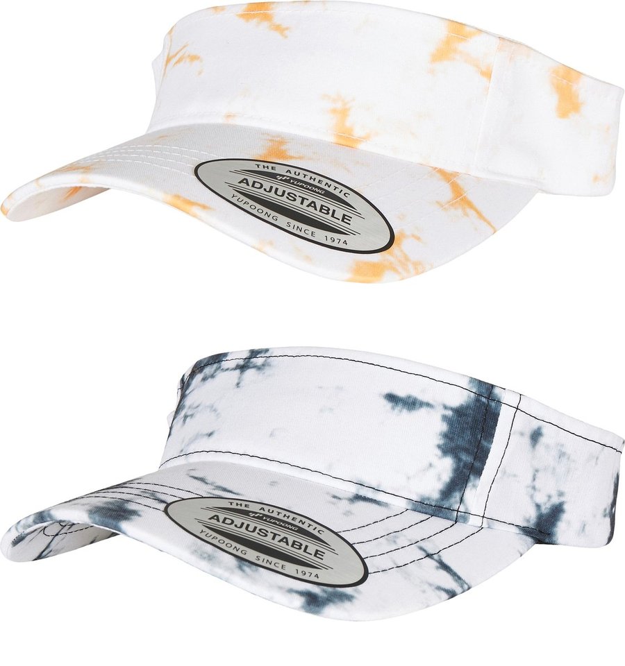 FLEXFIT Batik-Dye Cap mit Curved Visor, Black-White One Size, FX8888BD