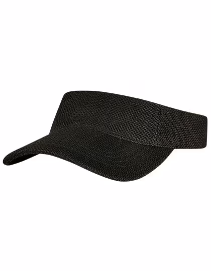 Flexfit Visière en Raphia de Jute, Black One Size, FX8888BV