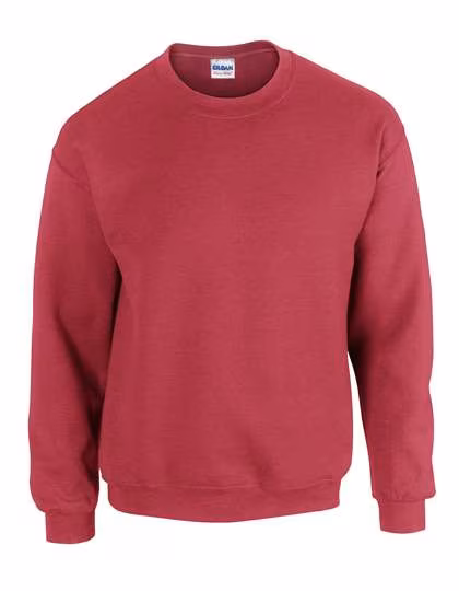 Gildan Heavy Blend Crewneck Sweatshirt Seamless, Antique Cherry Red (Heather) S, G18000