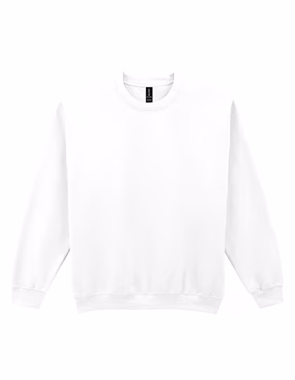Gildan Heavy Blend Crewneck Felpa Senza Cuciture, White 3XL, G18000