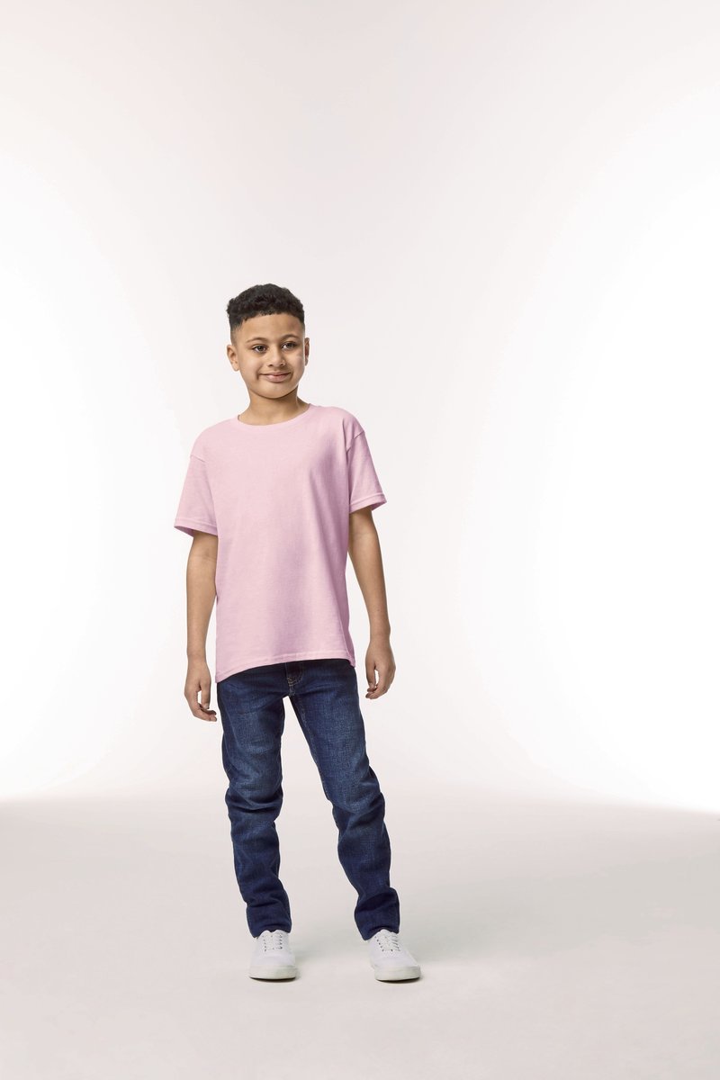 Gildan Baumwoll-T-Shirt für Kinder, Rundhals, White M (170), G5000K