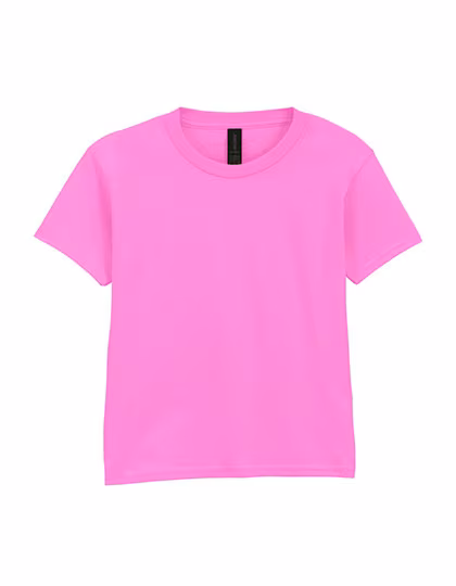 Gildan Softstyle® T-Shirt per Ragazzi Senza Cuciture Laterali, Black L (140/152), G64000K